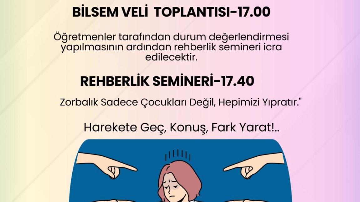 Veli Toplantısı ve Rehberlik Semineri (ÖYG)